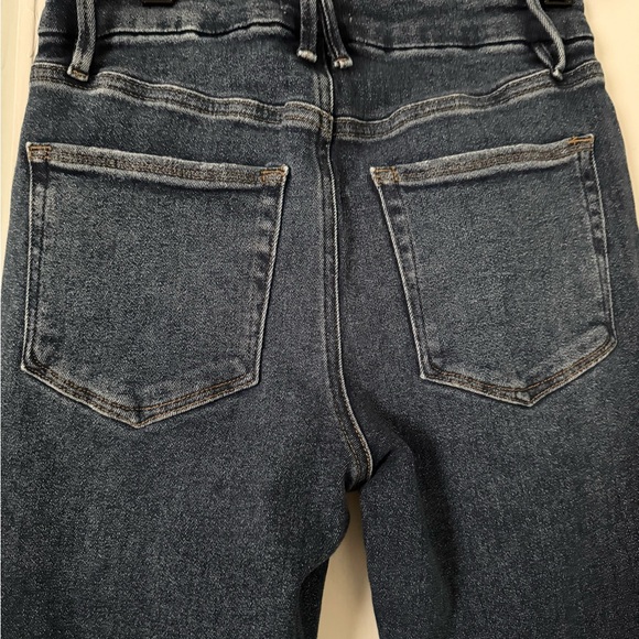 Good American High Waisted Good Legs Twisted Slit Jeans in Indigo size 4/27 - Picture 12 of 15